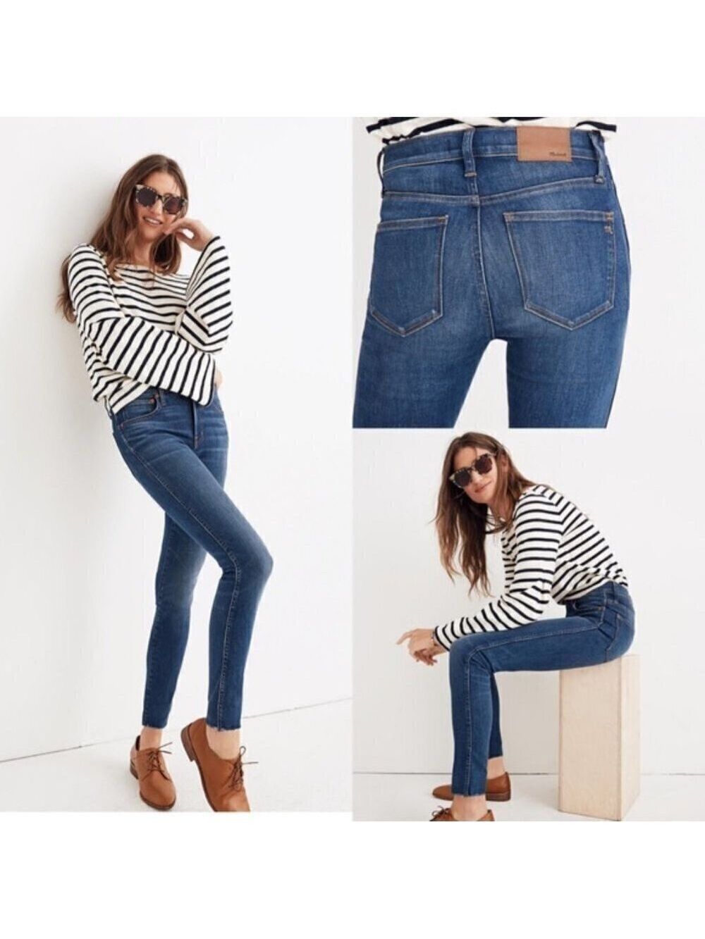 Madewell BNWT 9" mid-rise skinny jeans button fly